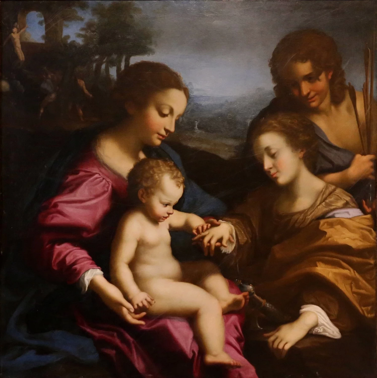 Matrimonio mistico di Santa Caterina da Siena e San sebastiano - Museo Civico di Pistoia